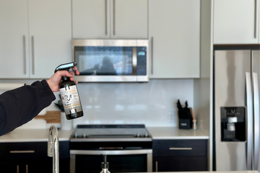 Kitchen trash & cooking smell odor eliminating spray