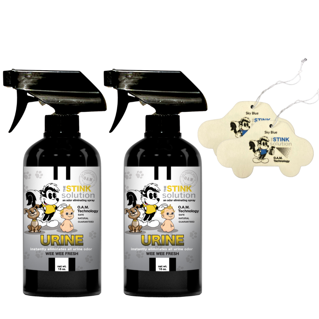 Buy 2 Get 2 Car Air Fresheners - One Urine Wee Wee Fresh, One Spray of Choice 16 oz Sprays