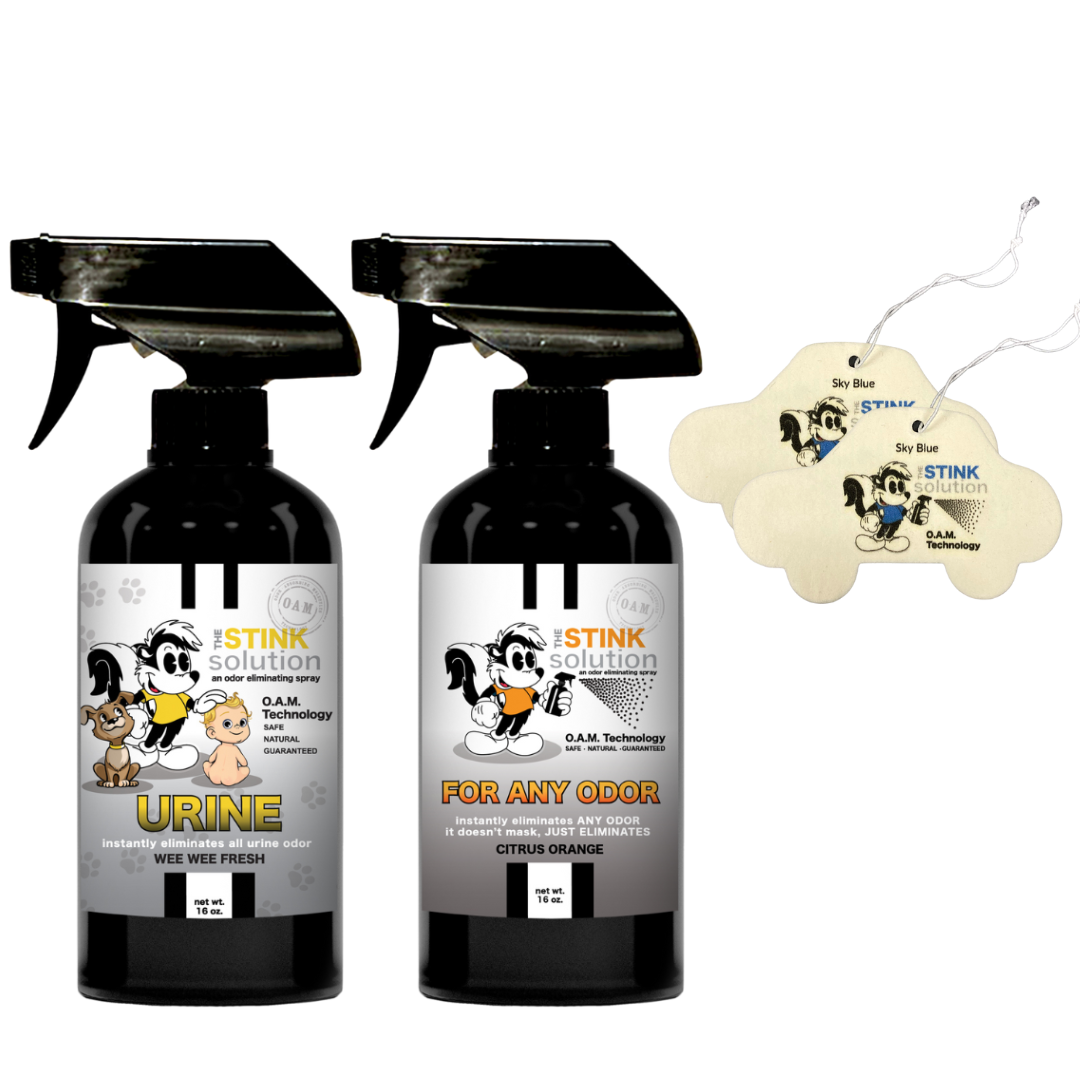 Buy 2 Get 2 Car Air Fresheners - One Urine Wee Wee Fresh, One Spray of Choice 16 oz Sprays