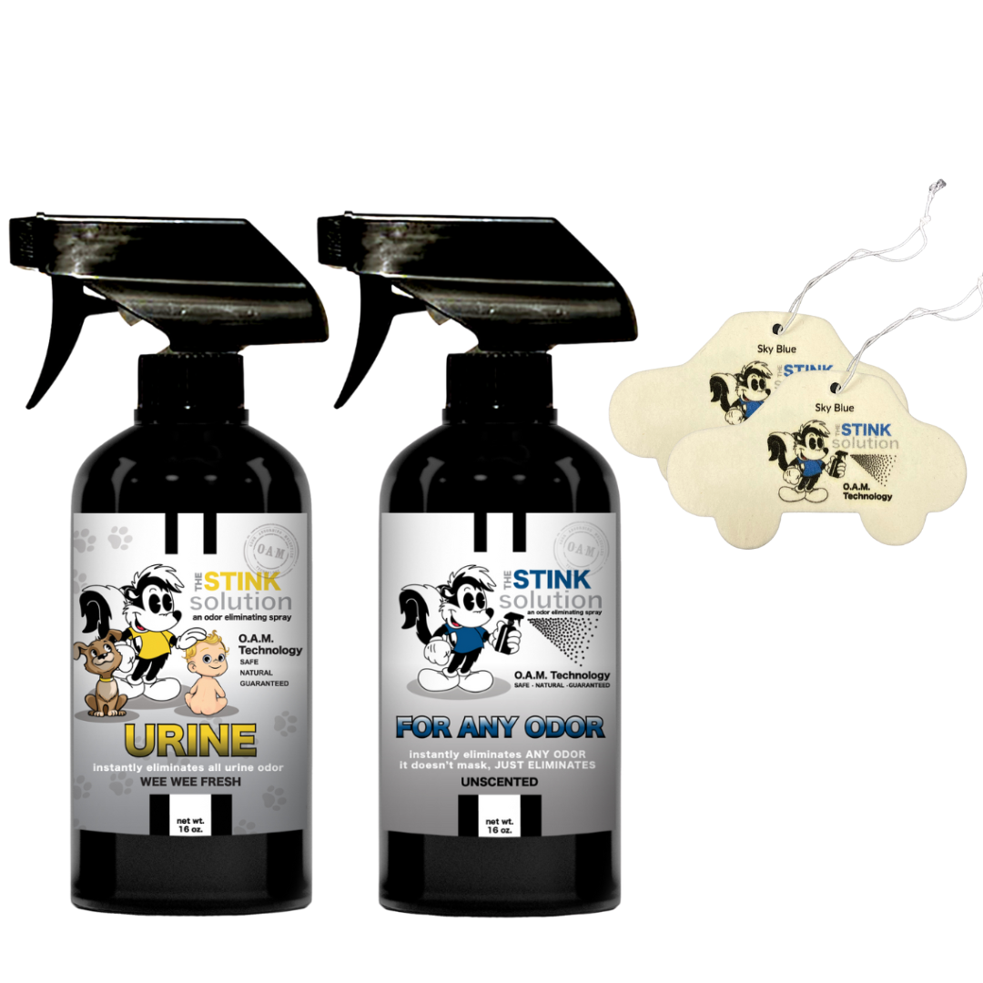 Buy 2 Get 2 Car Air Fresheners - One Urine Wee Wee Fresh, One Spray of Choice 16 oz Sprays