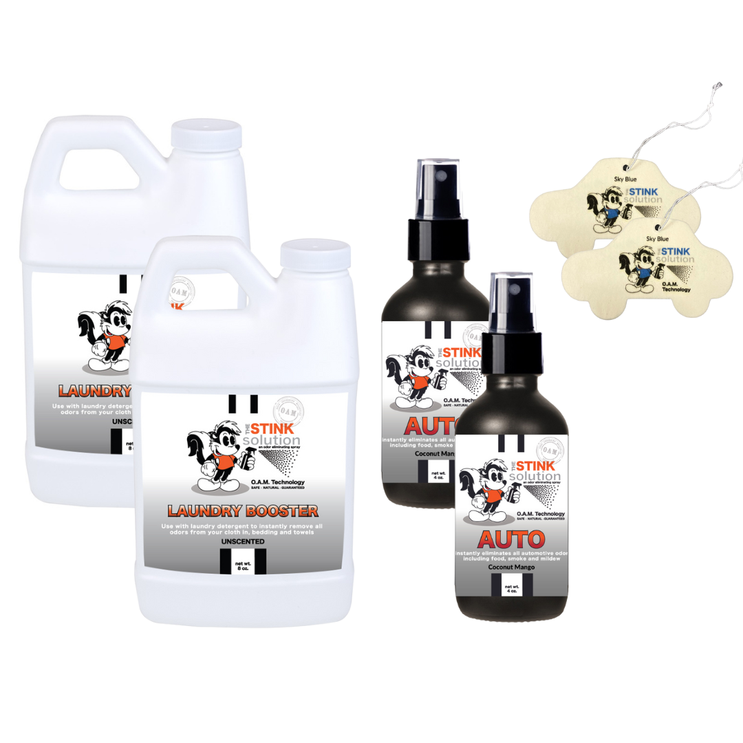 Natural, safe, non-toxic, enzyme-free odor eliminating spray. Multi-purpose use for any odor: smoke, urine, food, sweat, and more. Safe to spray anywhere: homes, cars, furniture, bathroom, carpet, and more.