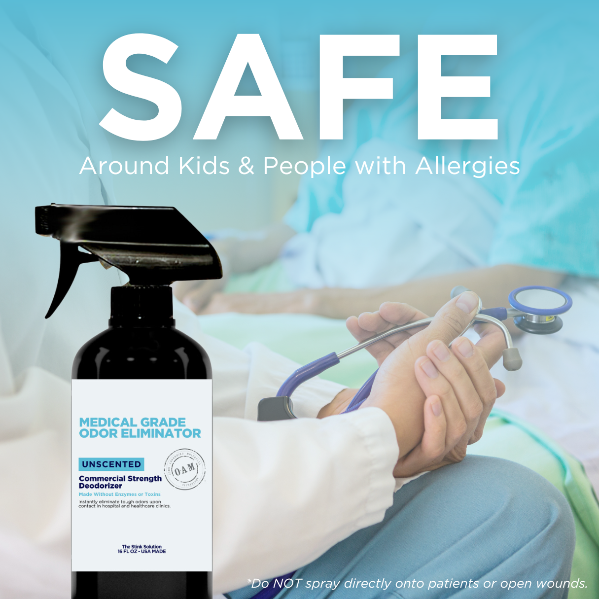 Medical Grade Odor Eliminator for Hospitals, Clinics, and Healthcare Facilities 16 oz