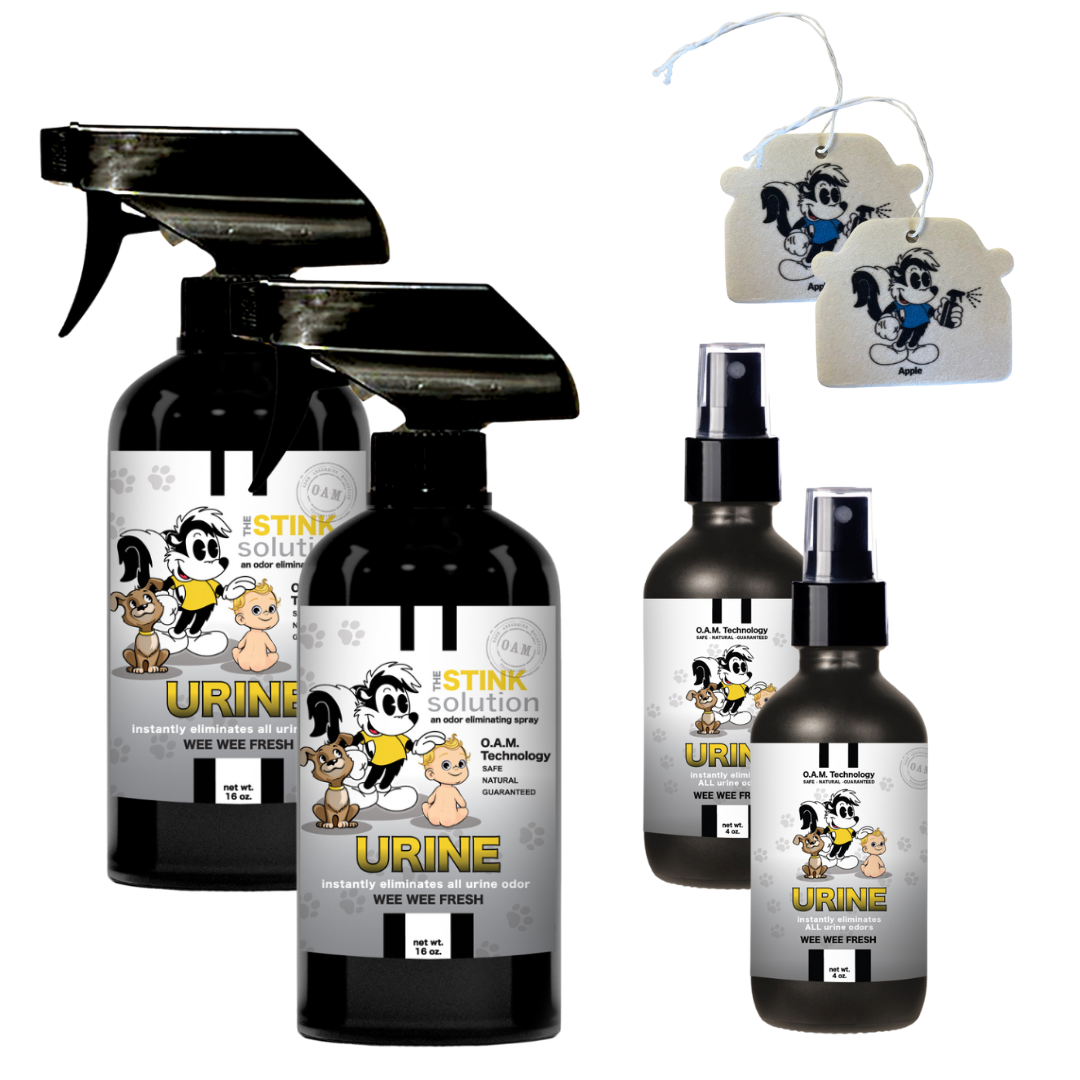 Buy 2 Get 4 FREE - (2) 16 oz (2) 4 oz Urine Wee Wee Fresh Bundle + 2 Car Air Fresheners