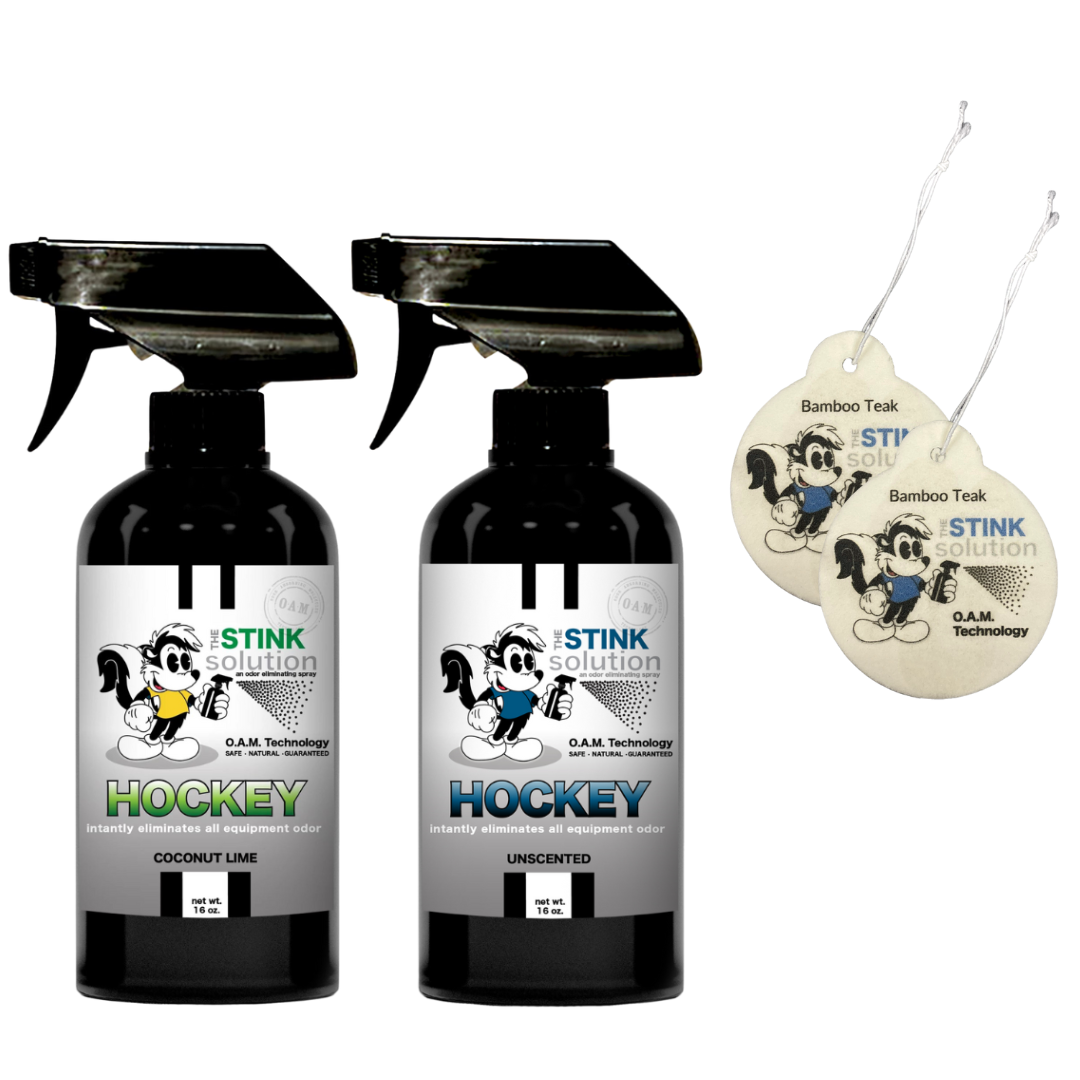 Buy 2 Get 2 Car Air Fresheners - One Hockey Odor Eliminating Spray, One Spray of Choice 16 oz. Sprays