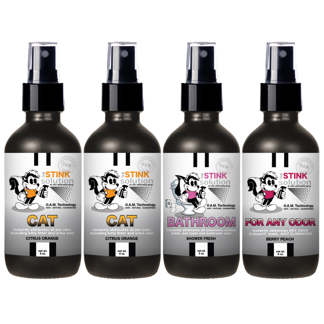 Buy 3 Get 1 FREE - Pet Sampler Set 4 oz Odor Eliminating Sprays