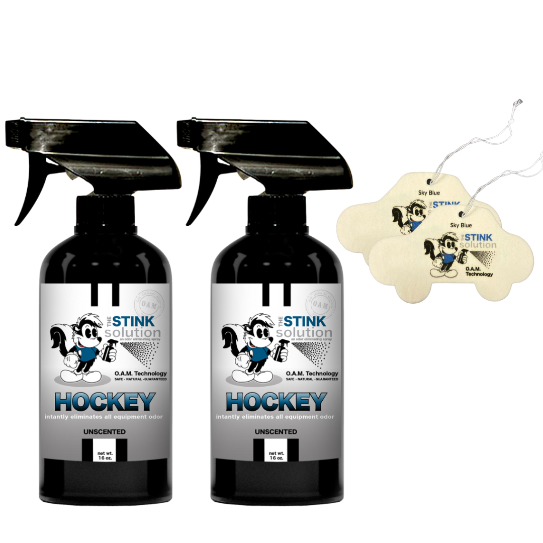 Buy 2 Get 2 Car Air Fresheners - One Hockey Odor Eliminating Spray, One Spray of Choice 16 oz. Sprays