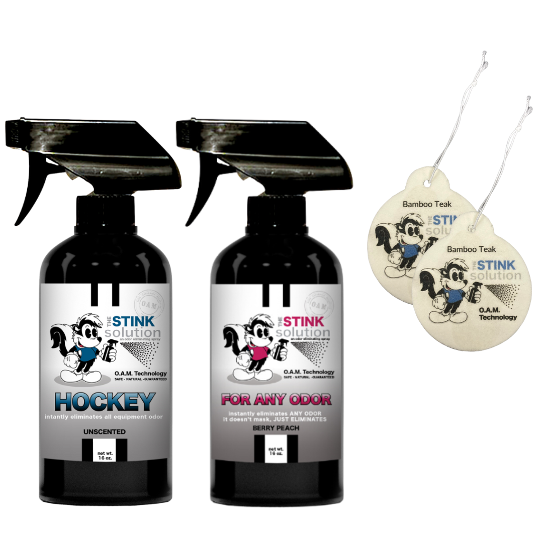 Buy 2 Get 2 Car Air Fresheners - One Hockey Odor Eliminating Spray, One Spray of Choice 16 oz. Sprays