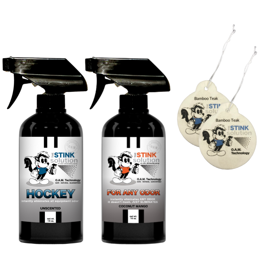 Buy 2 Get 2 Car Air Fresheners - One Hockey Odor Eliminating Spray, One Spray of Choice 16 oz. Sprays