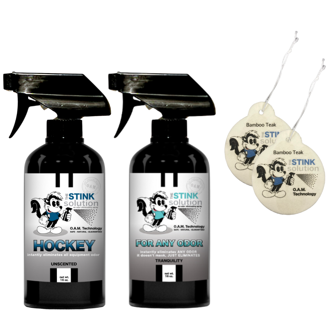 Buy 2 Get 2 Car Air Fresheners - One Hockey Odor Eliminating Spray, One Spray of Choice 16 oz. Sprays