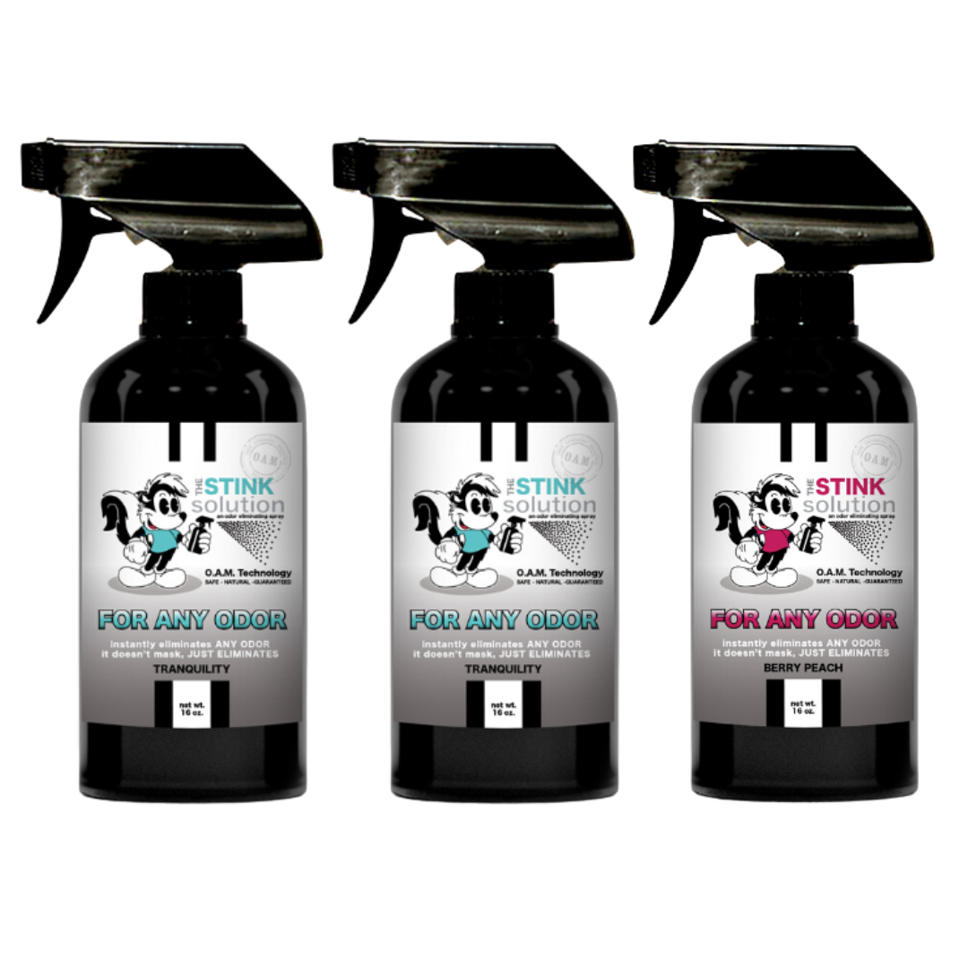 Three Pack - Three For Any Odor Eliminating Sprays of Choice 16 oz