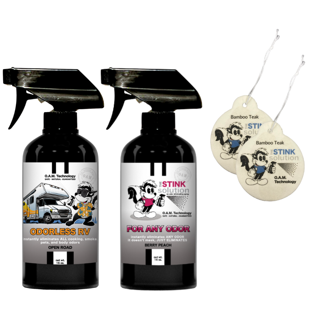 Buy 2 Get 2 Car Air Fresheners - One Odorless RV Odor Eliminating Spray, One Spray of Choice 16 oz. Sprays