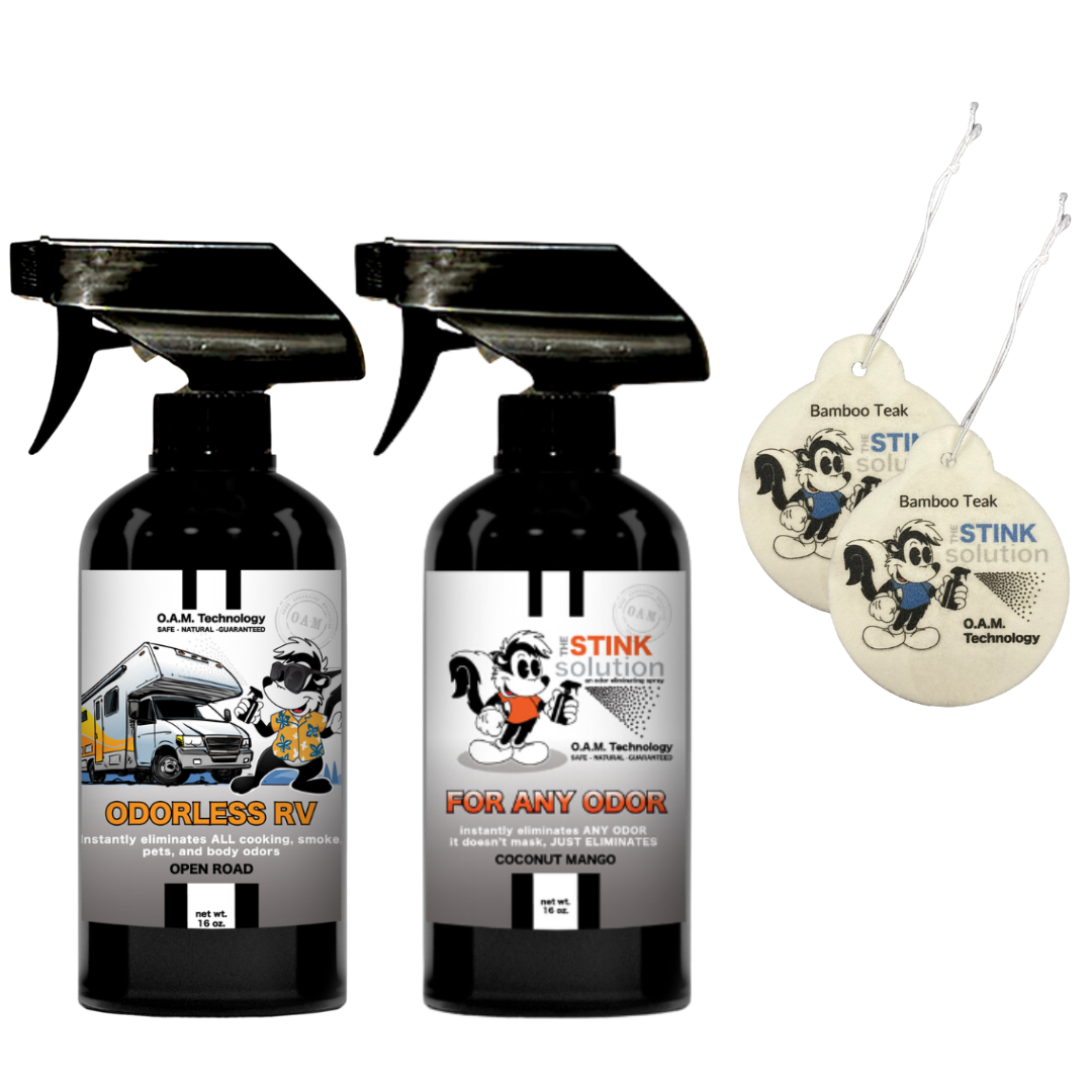 Buy 2 Get 2 Car Air Fresheners - One Odorless RV Odor Eliminating Spray, One Spray of Choice 16 oz. Sprays