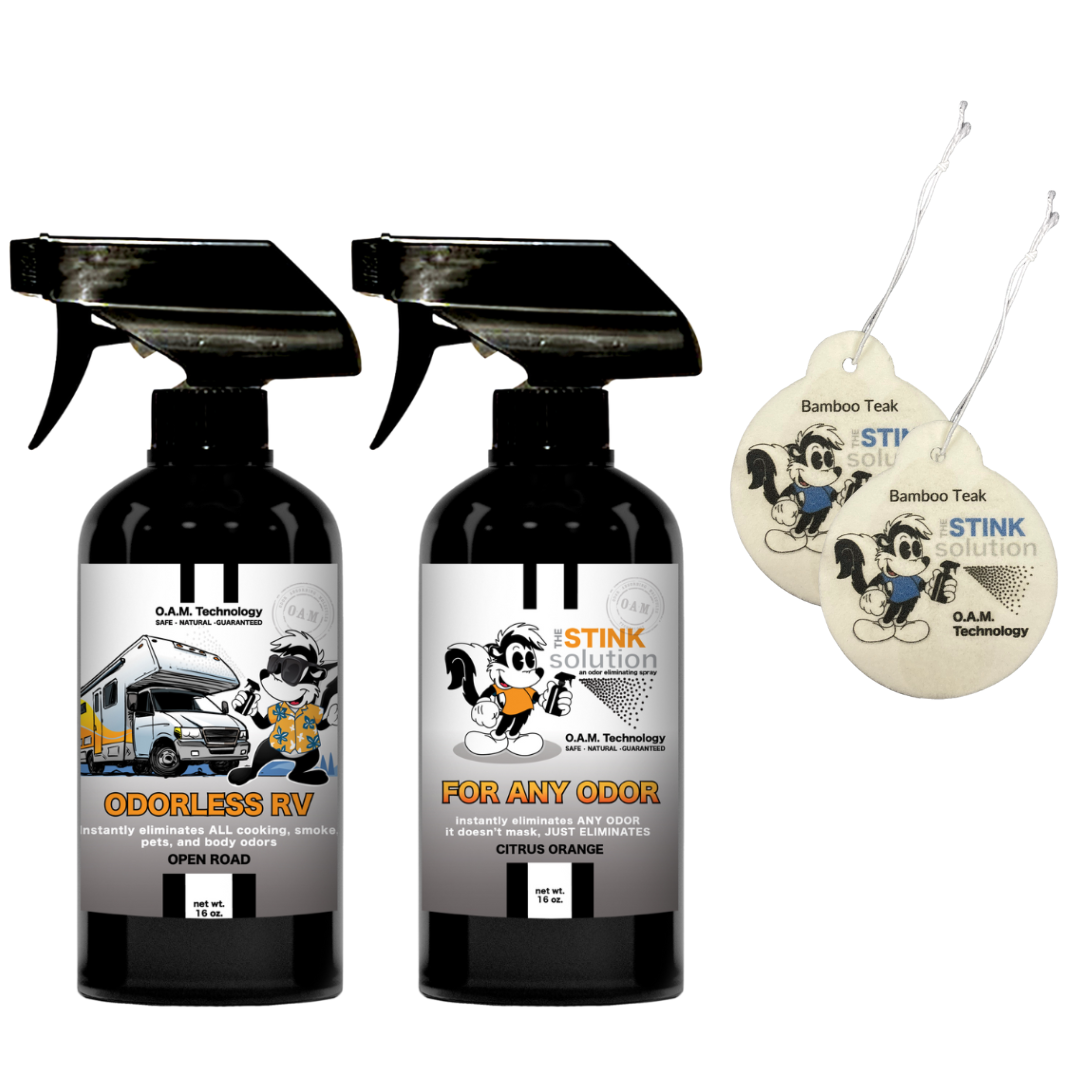 Buy 2 Get 2 Car Air Fresheners - One Odorless RV Odor Eliminating Spray, One Spray of Choice 16 oz. Sprays