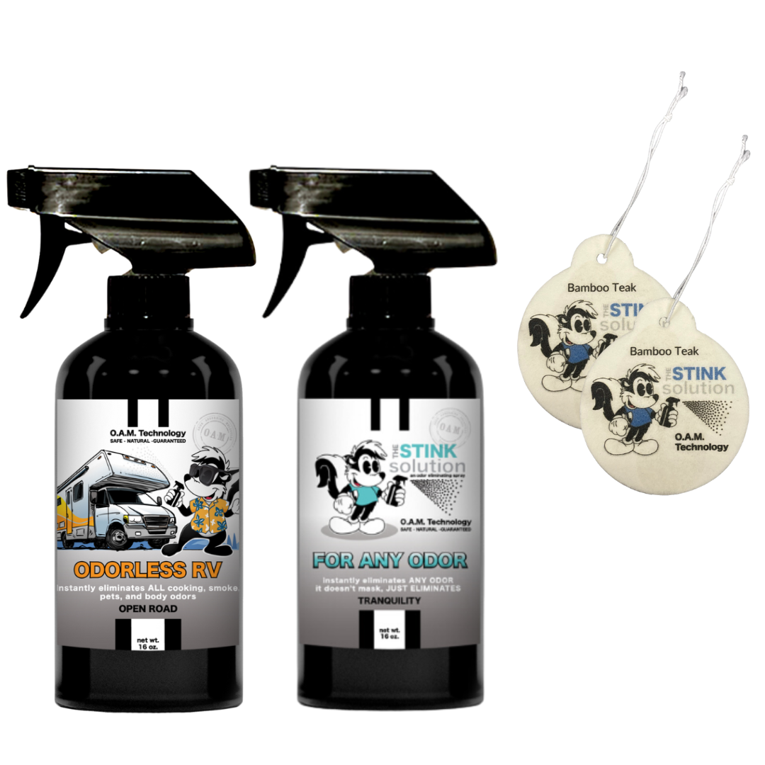 Buy 2 Get 2 Car Air Fresheners - One Odorless RV Odor Eliminating Spray, One Spray of Choice 16 oz. Sprays