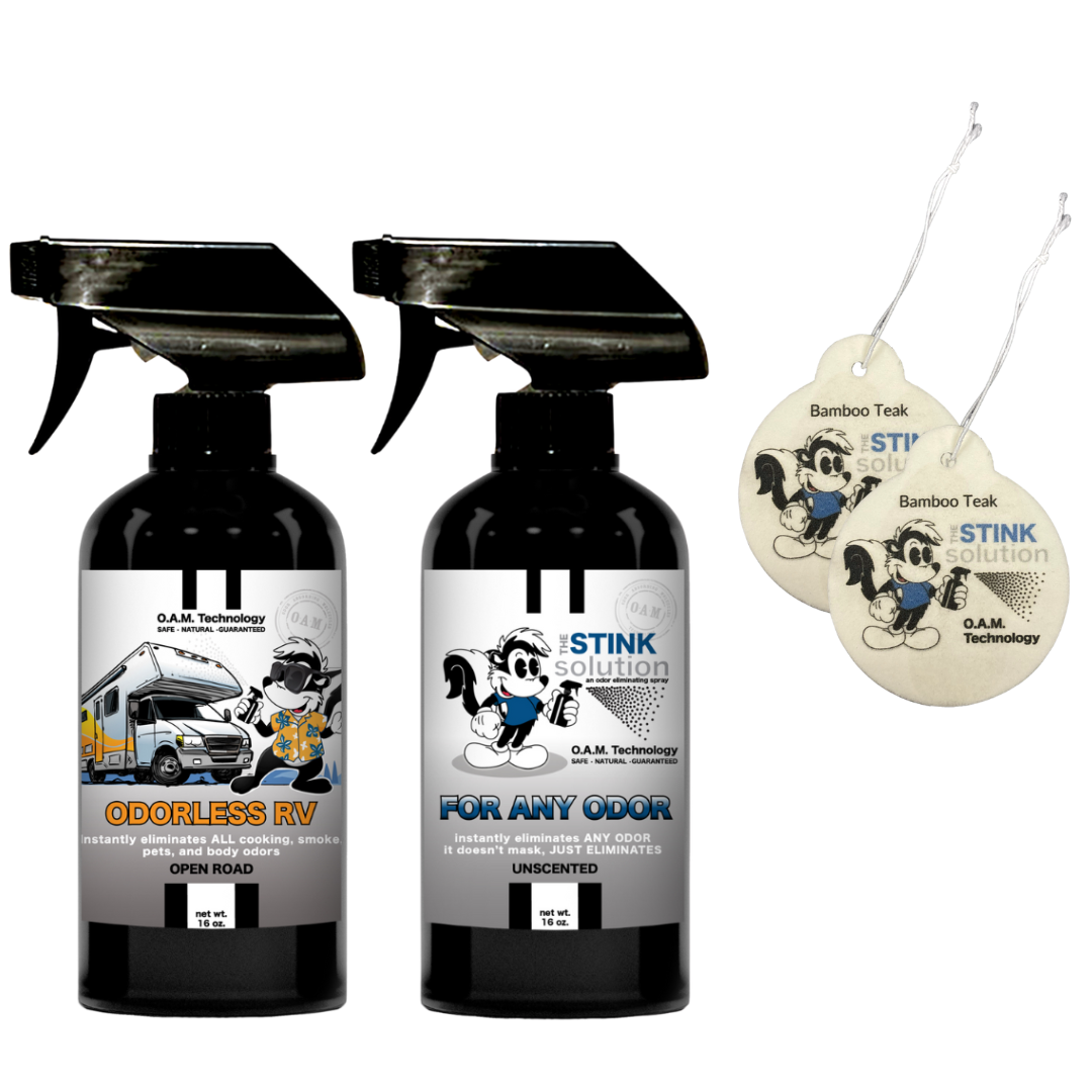Buy 2 Get 2 Car Air Fresheners - One Odorless RV Odor Eliminating Spray, One Spray of Choice 16 oz. Sprays