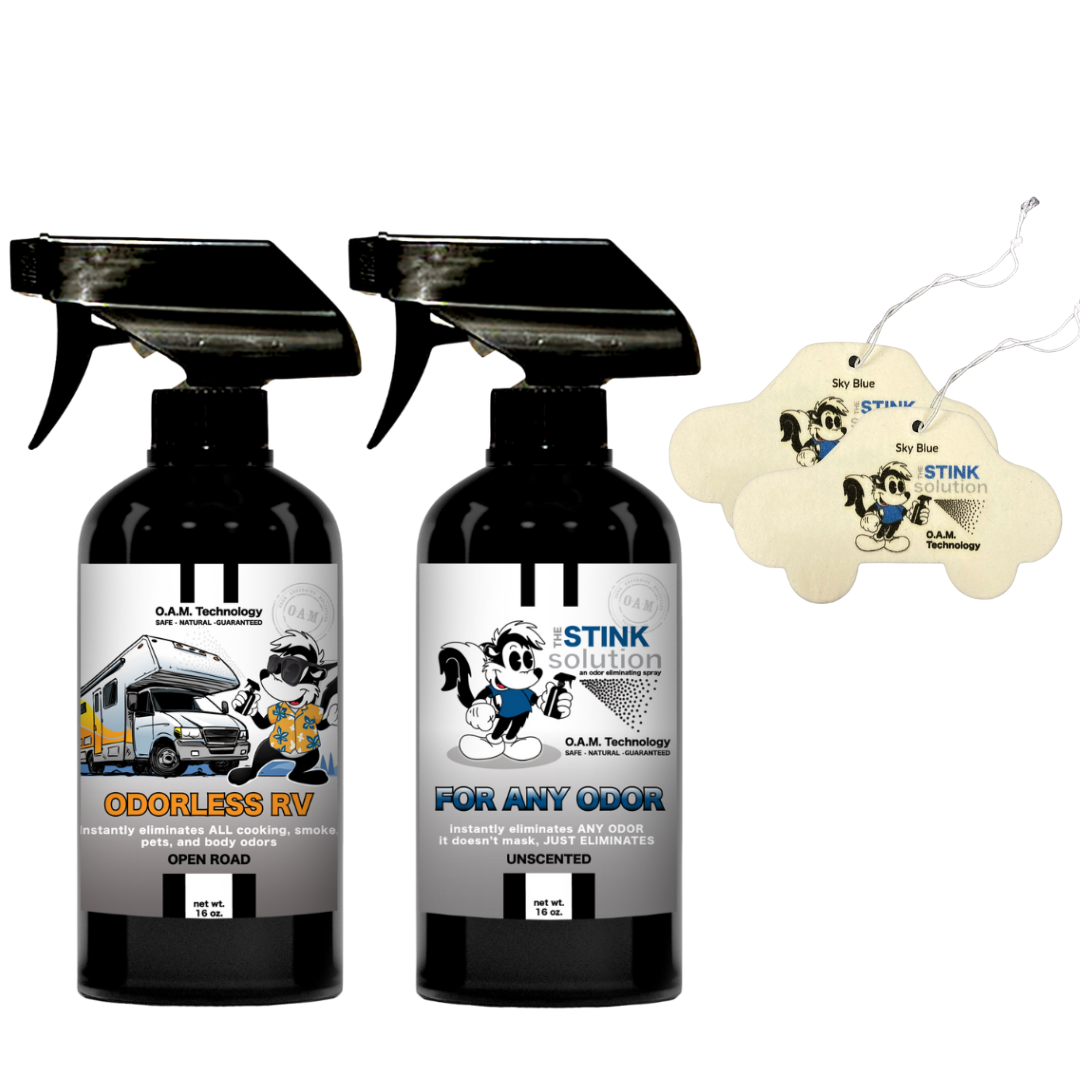 Buy 2 Get 2 Car Air Fresheners - One Odorless RV Odor Eliminating Spray, One Spray of Choice 16 oz. Sprays