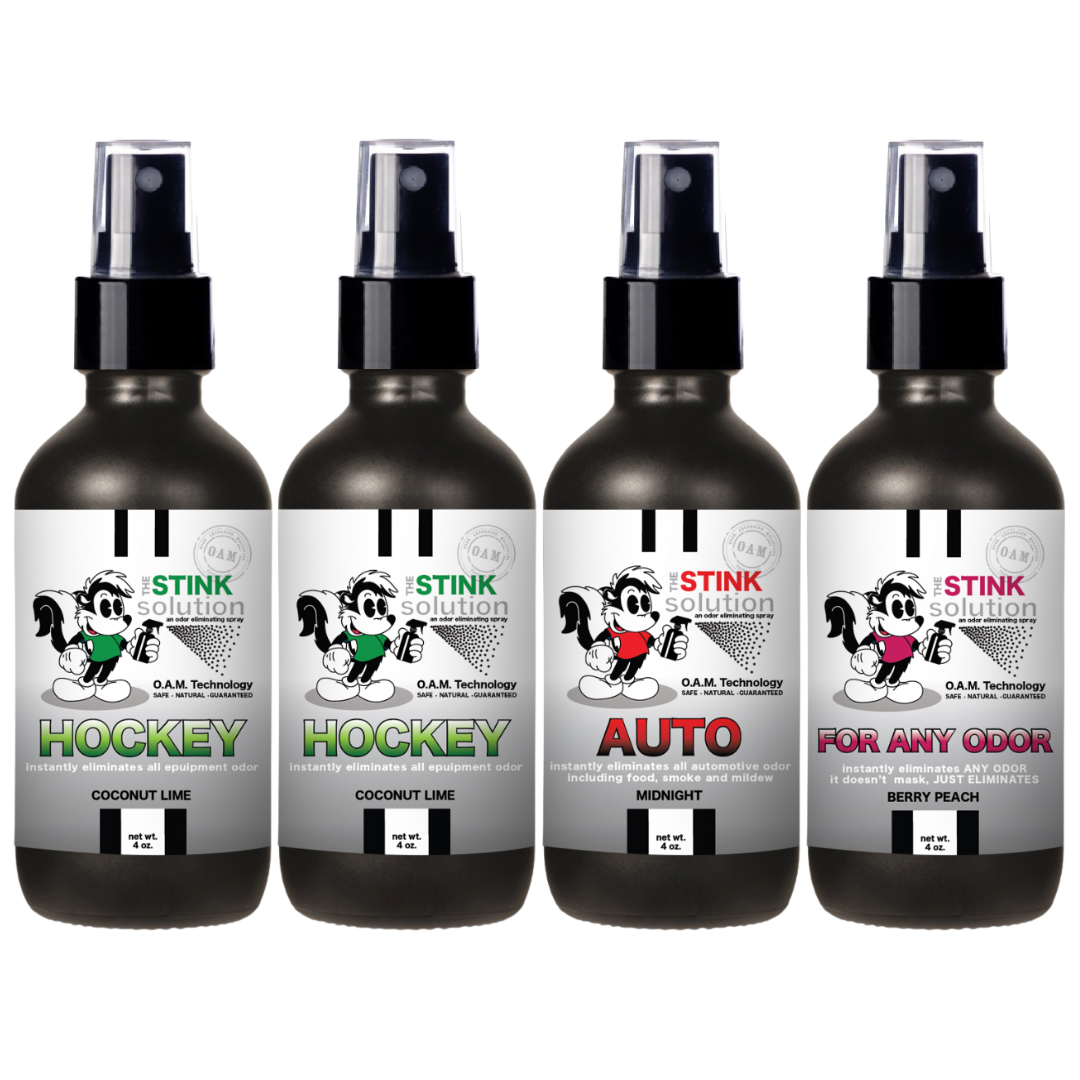 Buy 3 Get 1 FREE - Hockey Sampler Set 4 oz Odor Eliminating Sprays