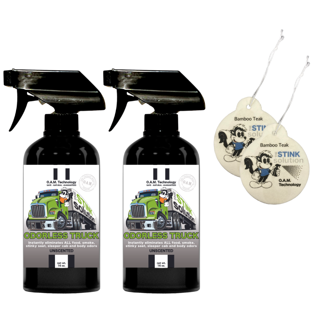 Buy 2 Get 2 Car Air Fresheners - One Odorless Trucker Odor Eliminating Spray, One Spray of Choice 16 oz. Sprays