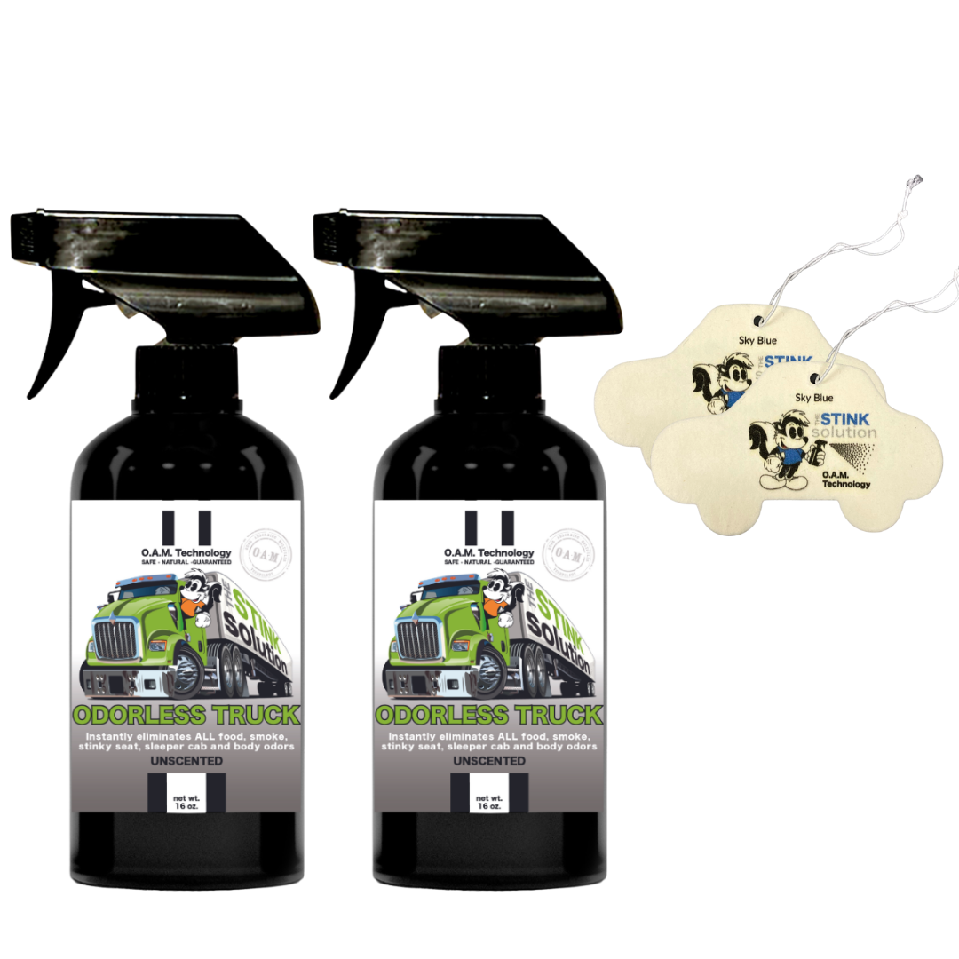 Buy 2 Get 2 Car Air Fresheners - One Odorless Trucker Odor Eliminating Spray, One Spray of Choice 16 oz. Sprays