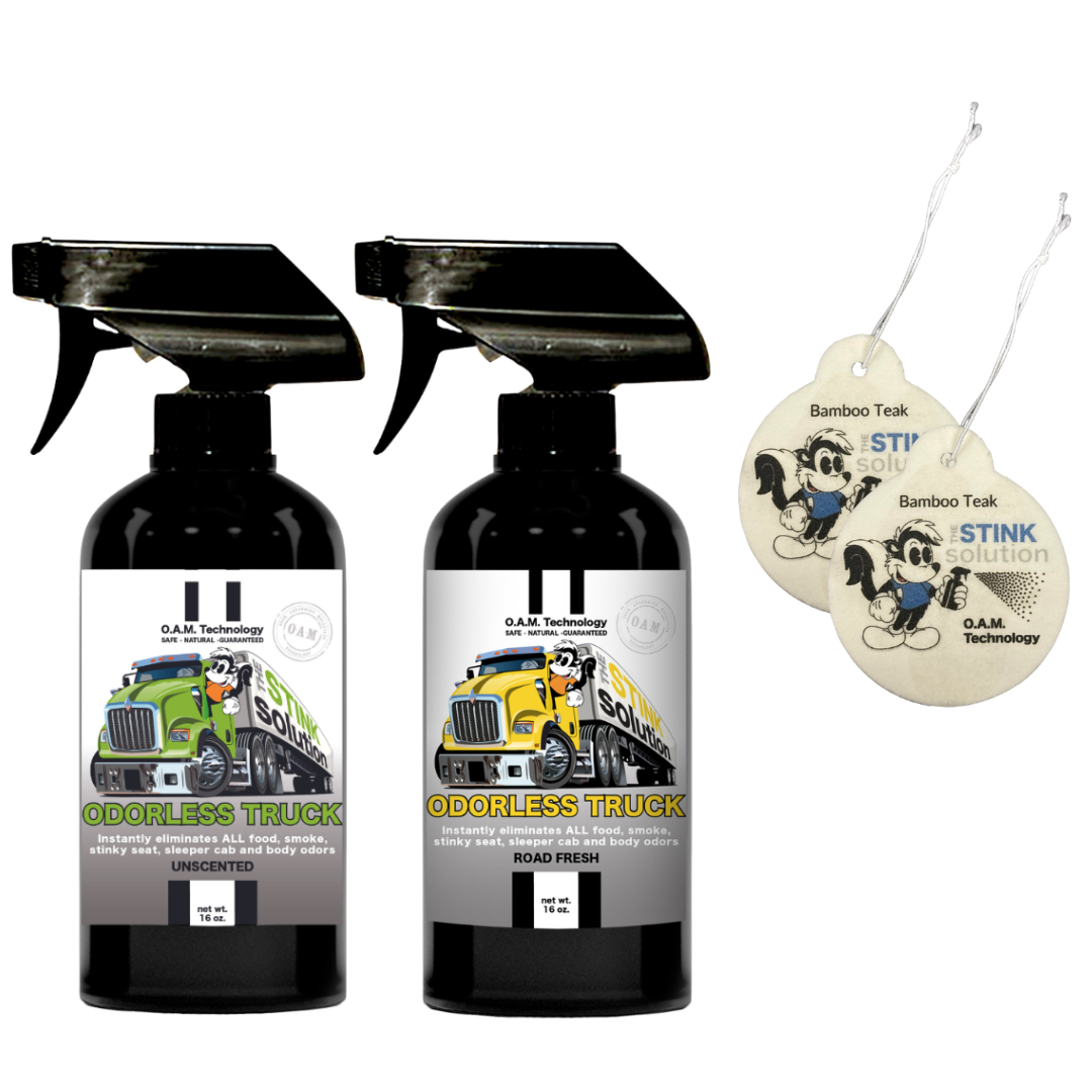 Buy 2 Get 2 Car Air Fresheners - One Odorless Trucker Odor Eliminating Spray, One Spray of Choice 16 oz. Sprays