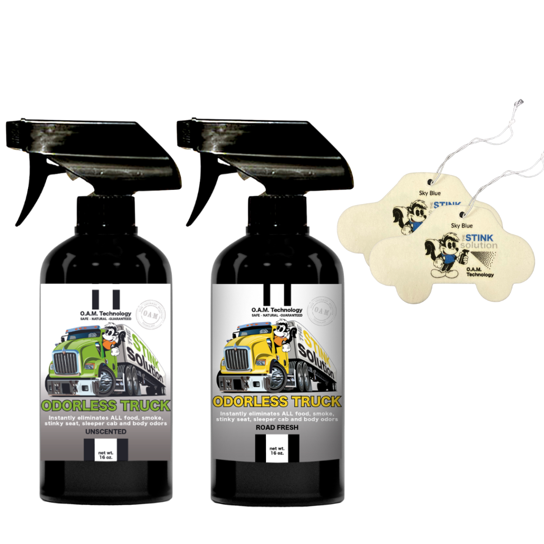 Buy 2 Get 2 Car Air Fresheners - One Odorless Trucker Odor Eliminating Spray, One Spray of Choice 16 oz. Sprays