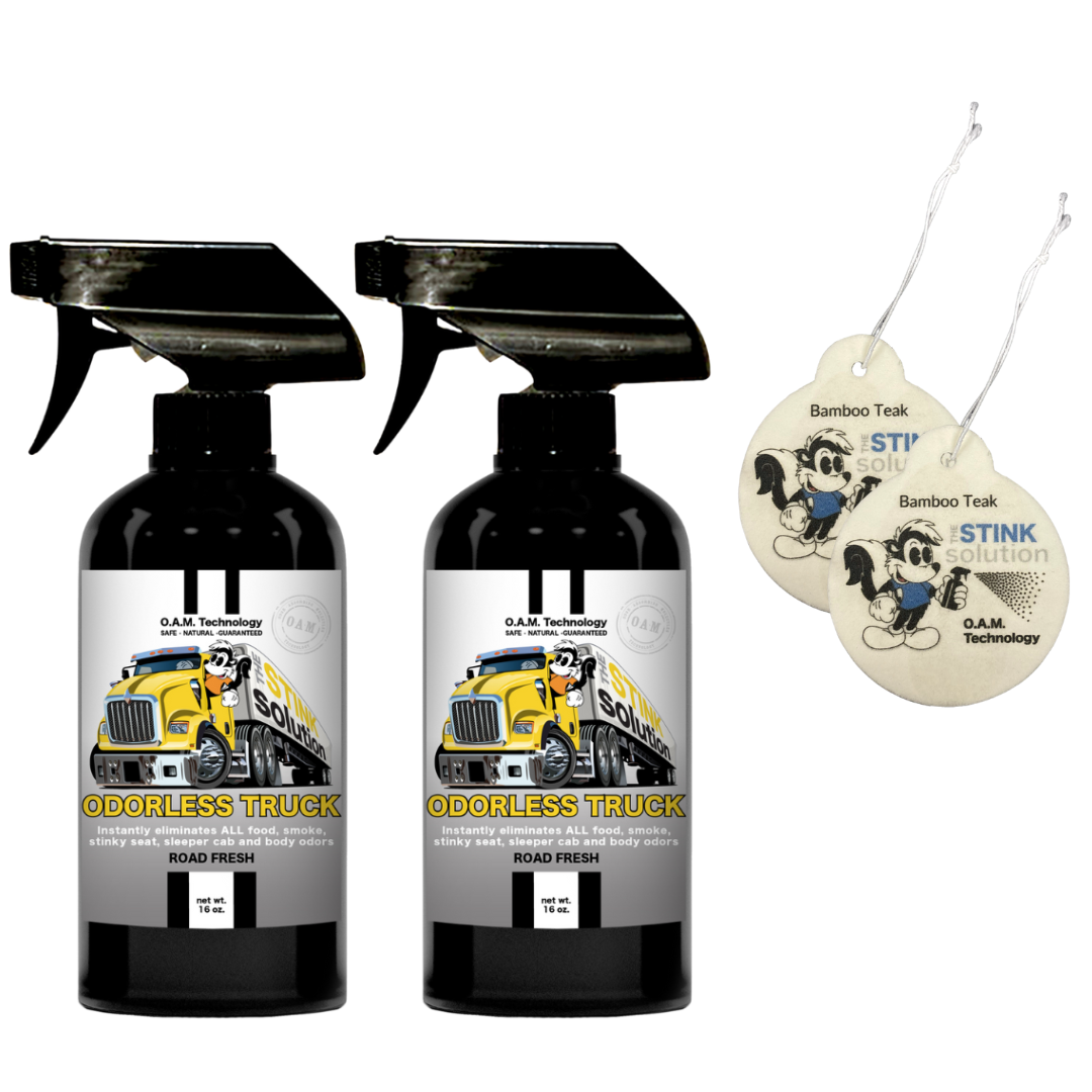 Buy 2 Get 2 Car Air Fresheners - One Odorless Trucker Odor Eliminating Spray, One Spray of Choice 16 oz. Sprays