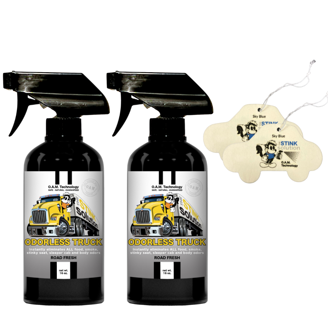 Buy 2 Get 2 Car Air Fresheners - One Odorless Trucker Odor Eliminating Spray, One Spray of Choice 16 oz. Sprays