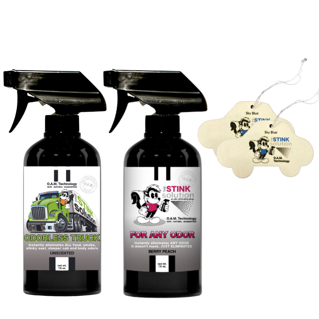Buy 2 Get 2 Car Air Fresheners - One Odorless Trucker Odor Eliminating Spray, One Spray of Choice 16 oz. Sprays