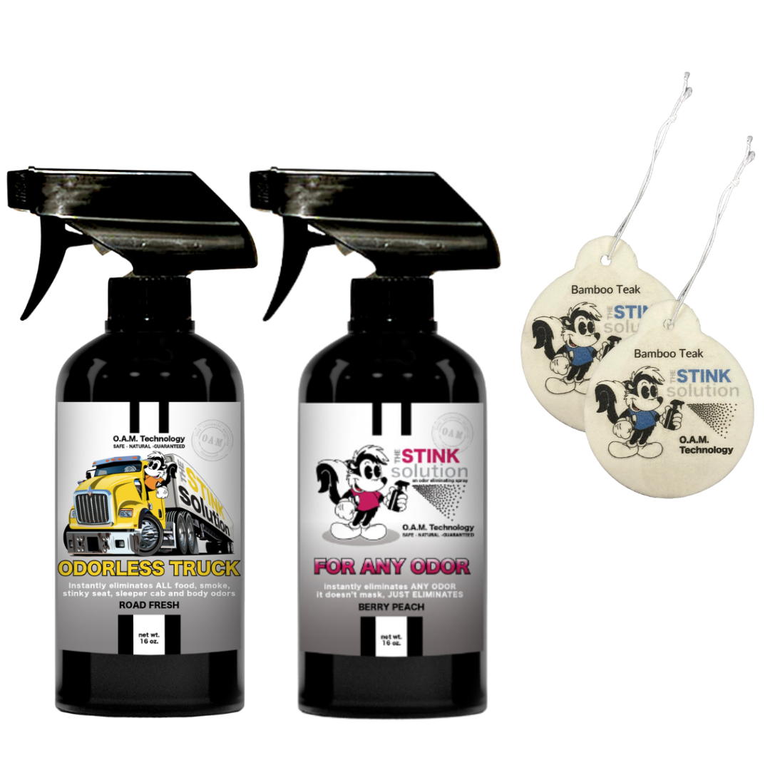 Buy 2 Get 2 Car Air Fresheners - One Odorless Trucker Odor Eliminating Spray, One Spray of Choice 16 oz. Sprays