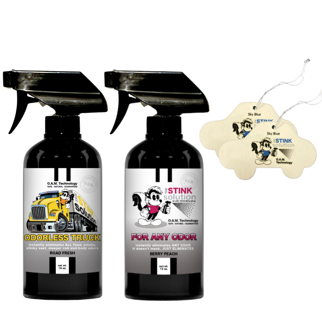 Buy 2 Get 2 Car Air Fresheners - One Odorless Trucker Odor Eliminating Spray, One Spray of Choice 16 oz. Sprays