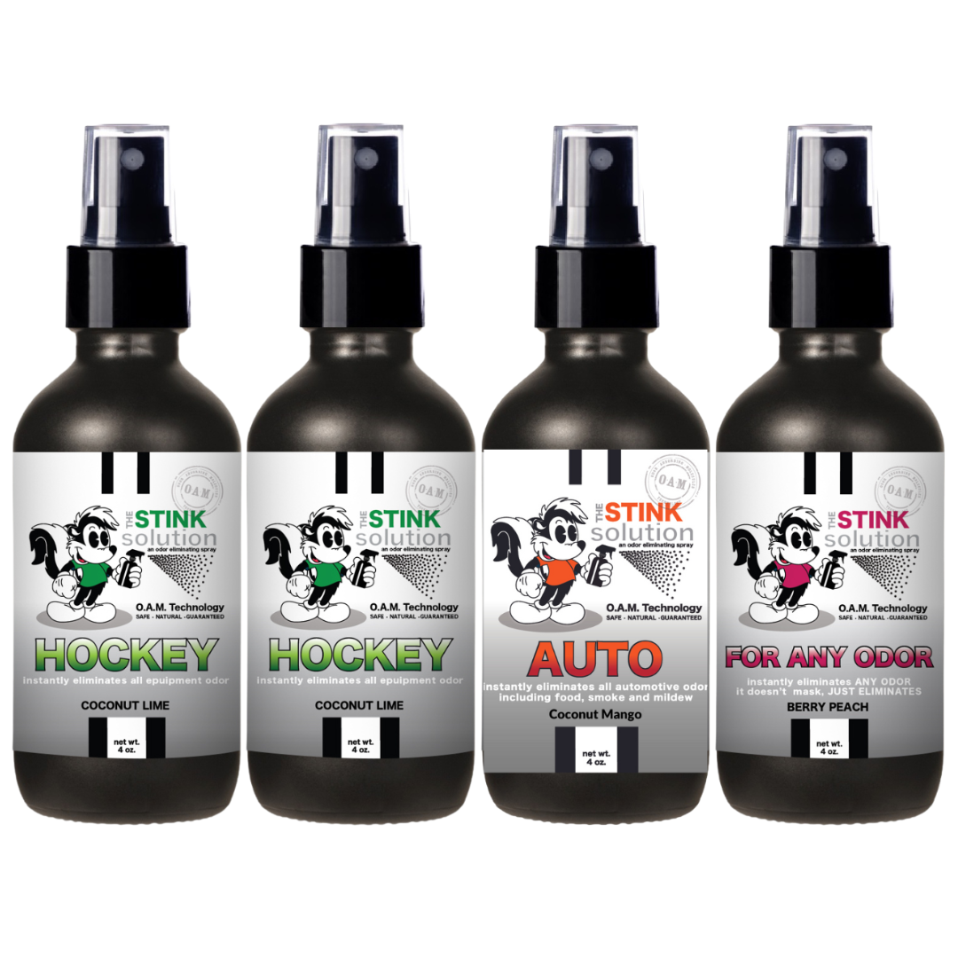 Buy 3 Get 1 FREE - Hockey Sampler Set 4 oz Odor Eliminating Sprays