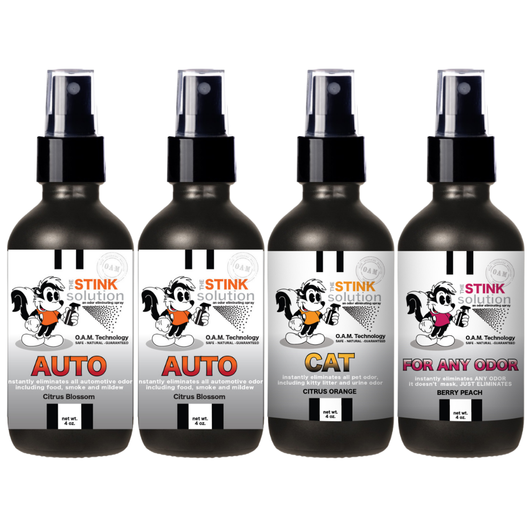 Buy 3 Get 1 FREE - Auto Sampler Set 4 oz Odor Eliminating Sprays