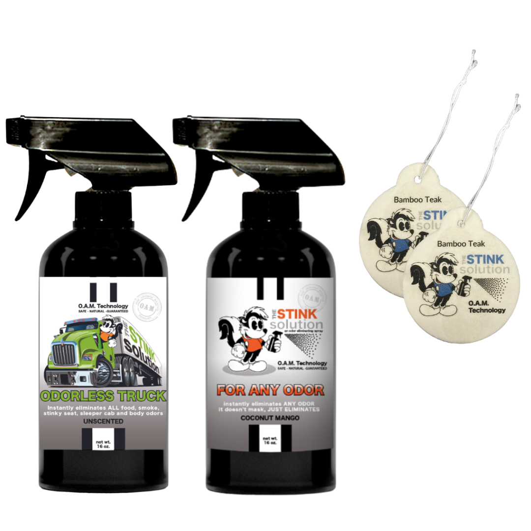Buy 2 Get 2 Car Air Fresheners - One Odorless Trucker Odor Eliminating Spray, One Spray of Choice 16 oz. Sprays