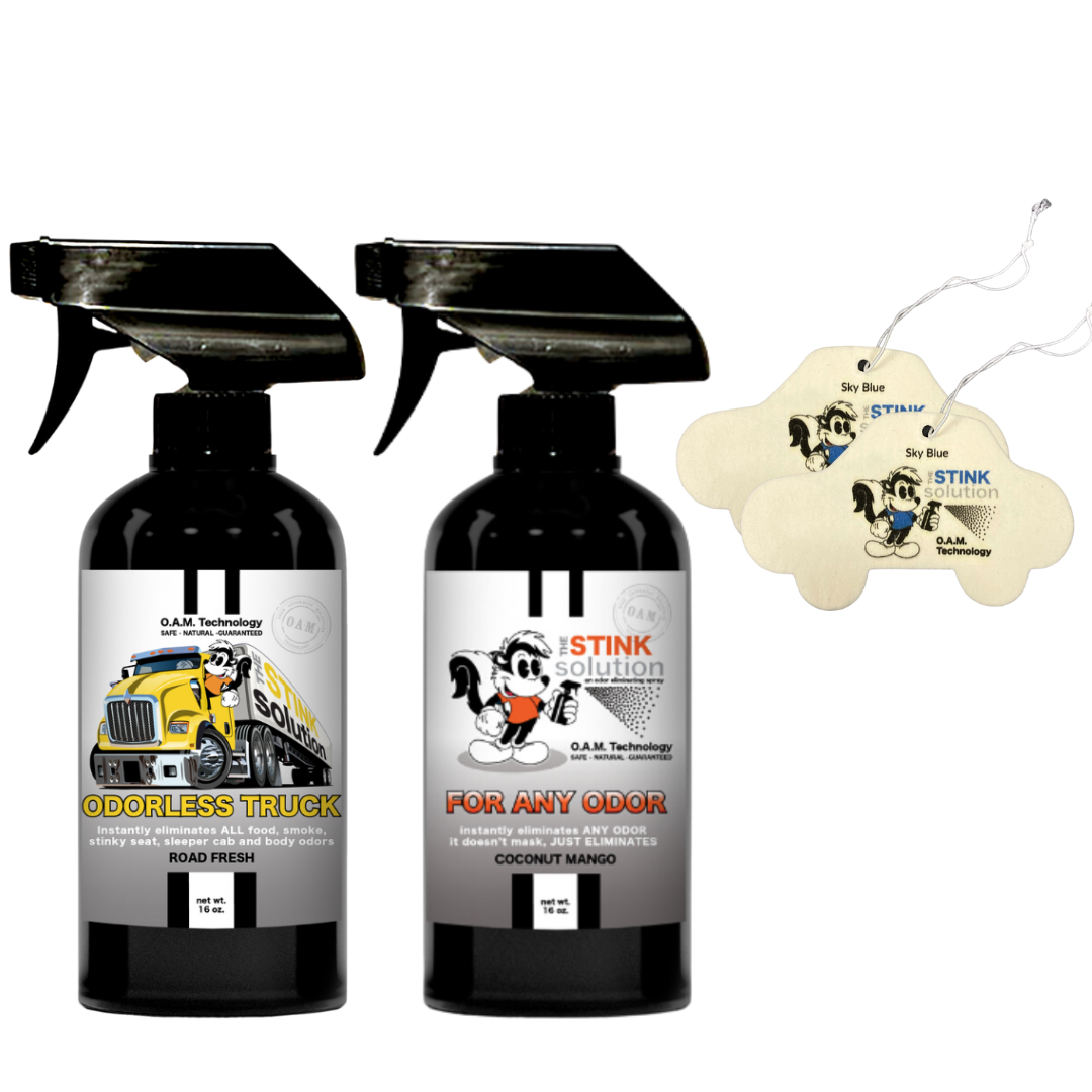 Buy 2 Get 2 Car Air Fresheners - One Odorless Trucker Odor Eliminating Spray, One Spray of Choice 16 oz. Sprays