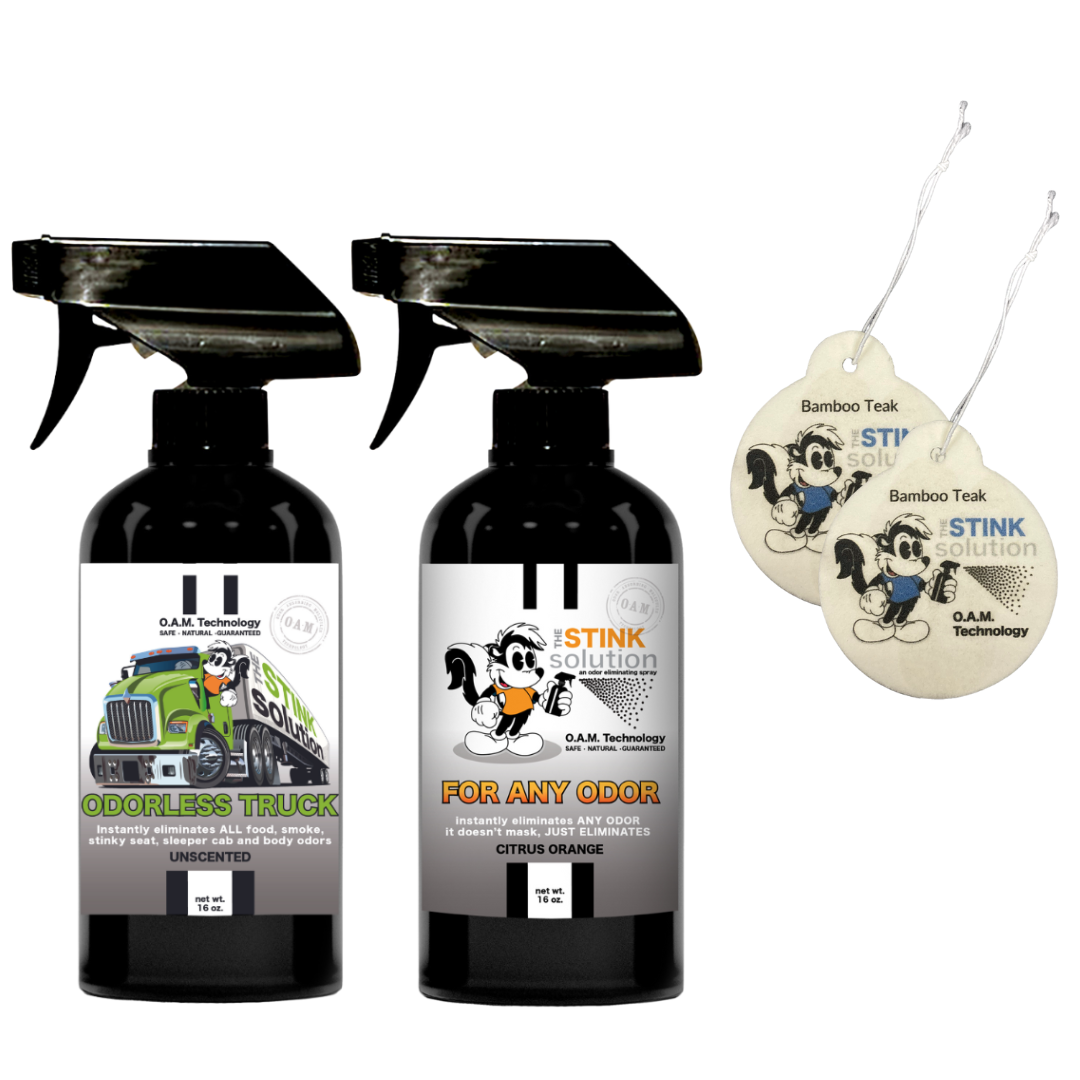 Buy 2 Get 2 Car Air Fresheners - One Odorless Trucker Odor Eliminating Spray, One Spray of Choice 16 oz. Sprays
