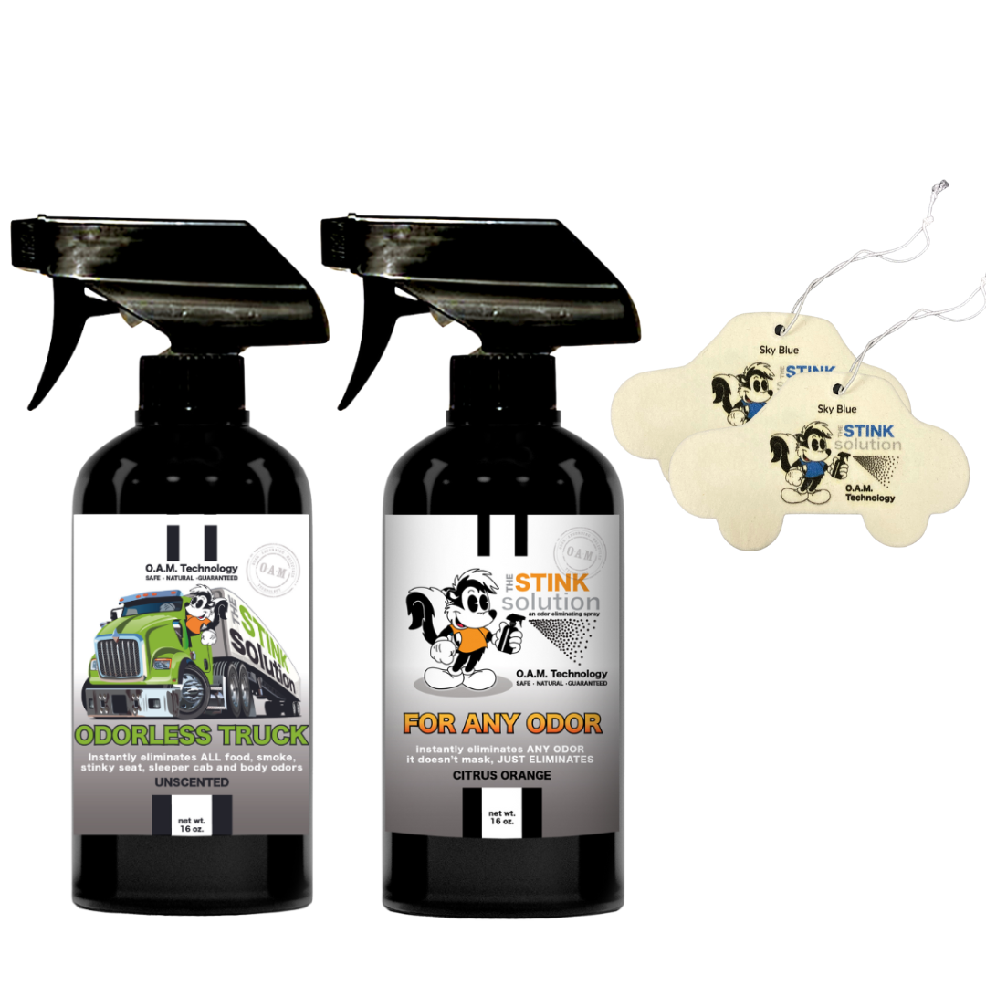 Buy 2 Get 2 Car Air Fresheners - One Odorless Trucker Odor Eliminating Spray, One Spray of Choice 16 oz. Sprays
