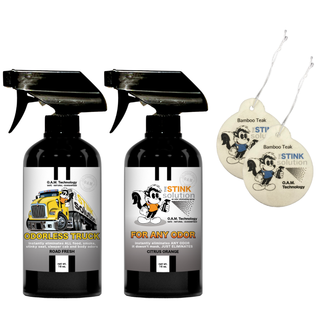 Buy 2 Get 2 Car Air Fresheners - One Odorless Trucker Odor Eliminating Spray, One Spray of Choice 16 oz. Sprays