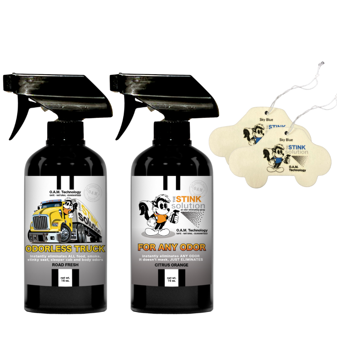 Buy 2 Get 2 Car Air Fresheners - One Odorless Trucker Odor Eliminating Spray, One Spray of Choice 16 oz. Sprays