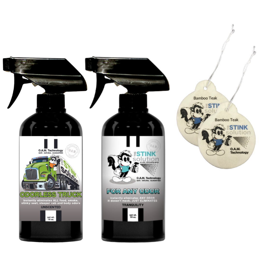 Buy 2 Get 2 Car Air Fresheners - One Odorless Trucker Odor Eliminating Spray, One Spray of Choice 16 oz. Sprays