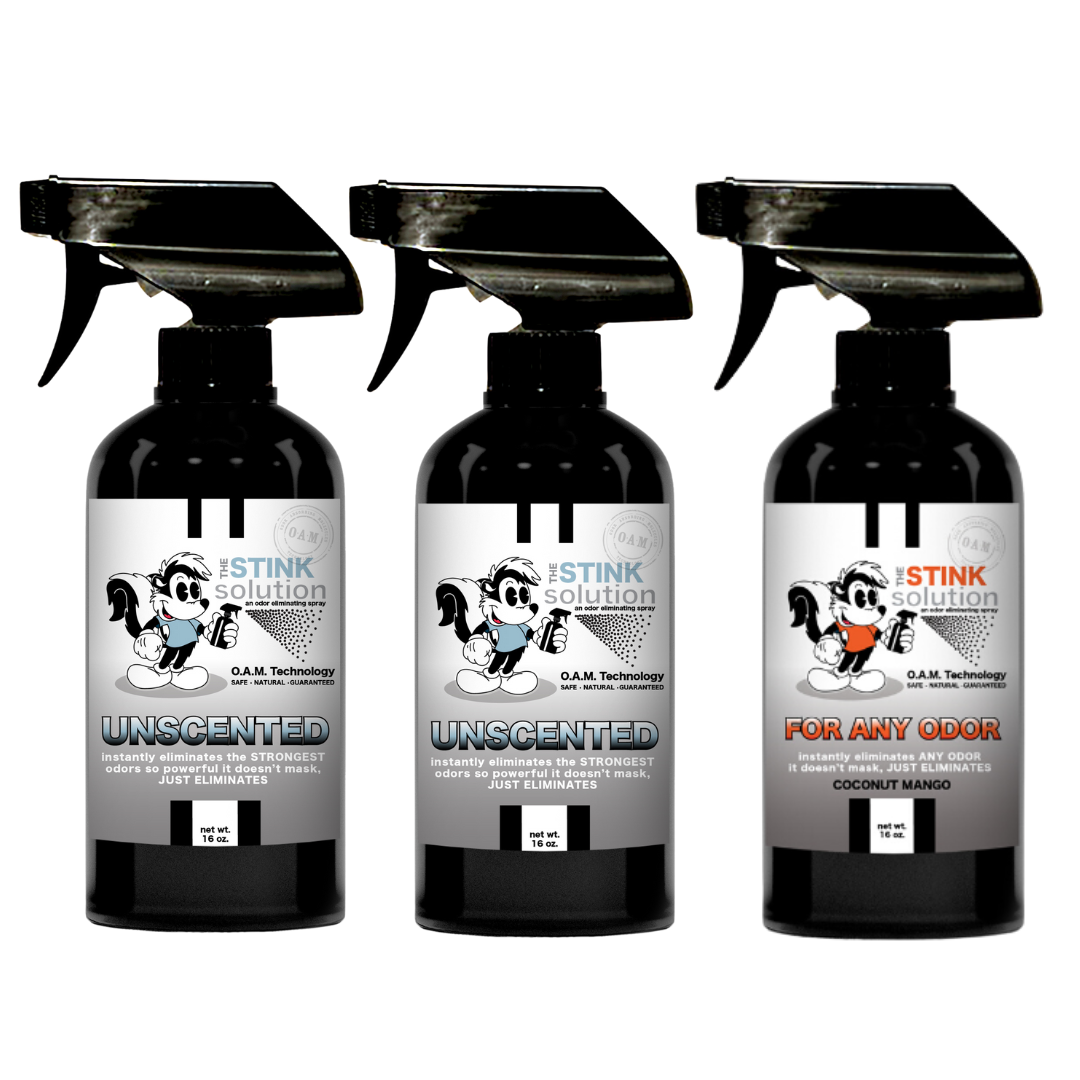 Three Pack - Three For Any Odor Eliminating Sprays of Choice 16 oz