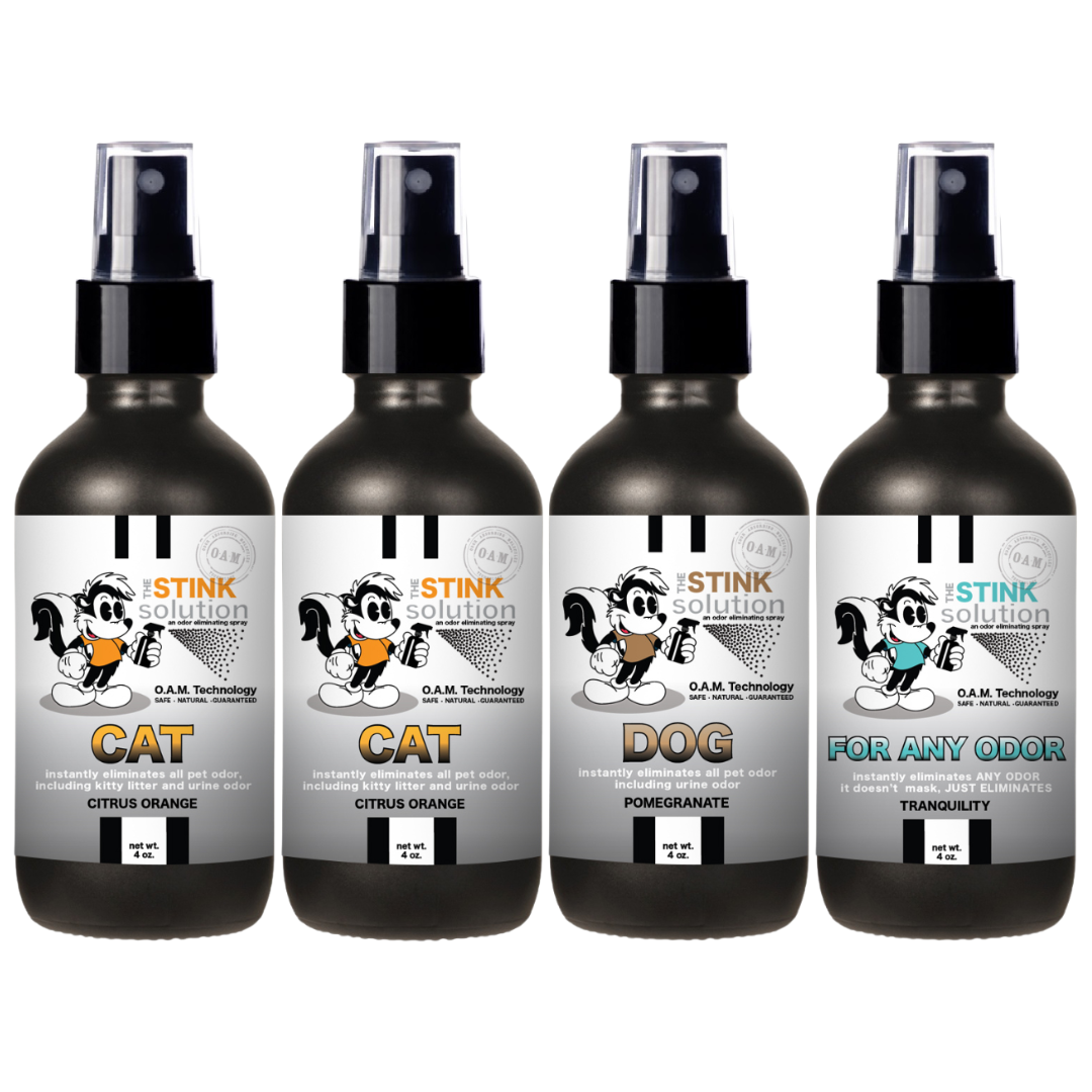Buy 3 Get 1 FREE - Pet Sampler Set 4 oz Odor Eliminating Sprays