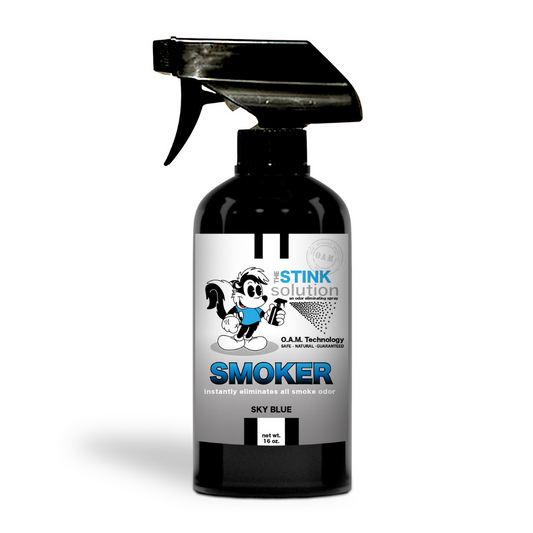 Natural, safe, non-toxic, enzyme-free odor eliminating spray. Multi-purpose use for any odor: smoke, urine, food, sweat, and more. Safe to spray anywhere: homes, cars, furniture, bathroom, carpet, and more.