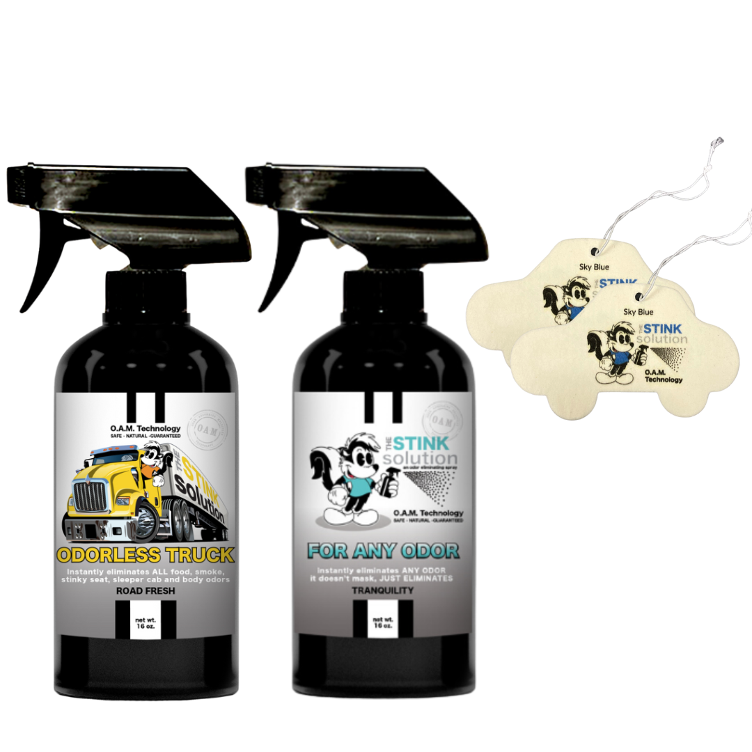 Buy 2 Get 2 Car Air Fresheners - One Odorless Trucker Odor Eliminating Spray, One Spray of Choice 16 oz. Sprays