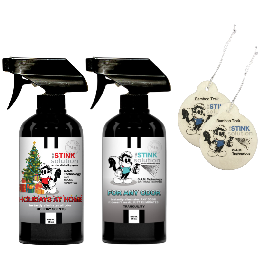 Buy 2 Get 2 Car Air Fresheners - One Holiday Scents Odor Eliminating Spray, One Spray of Choice 16 oz. Sprays