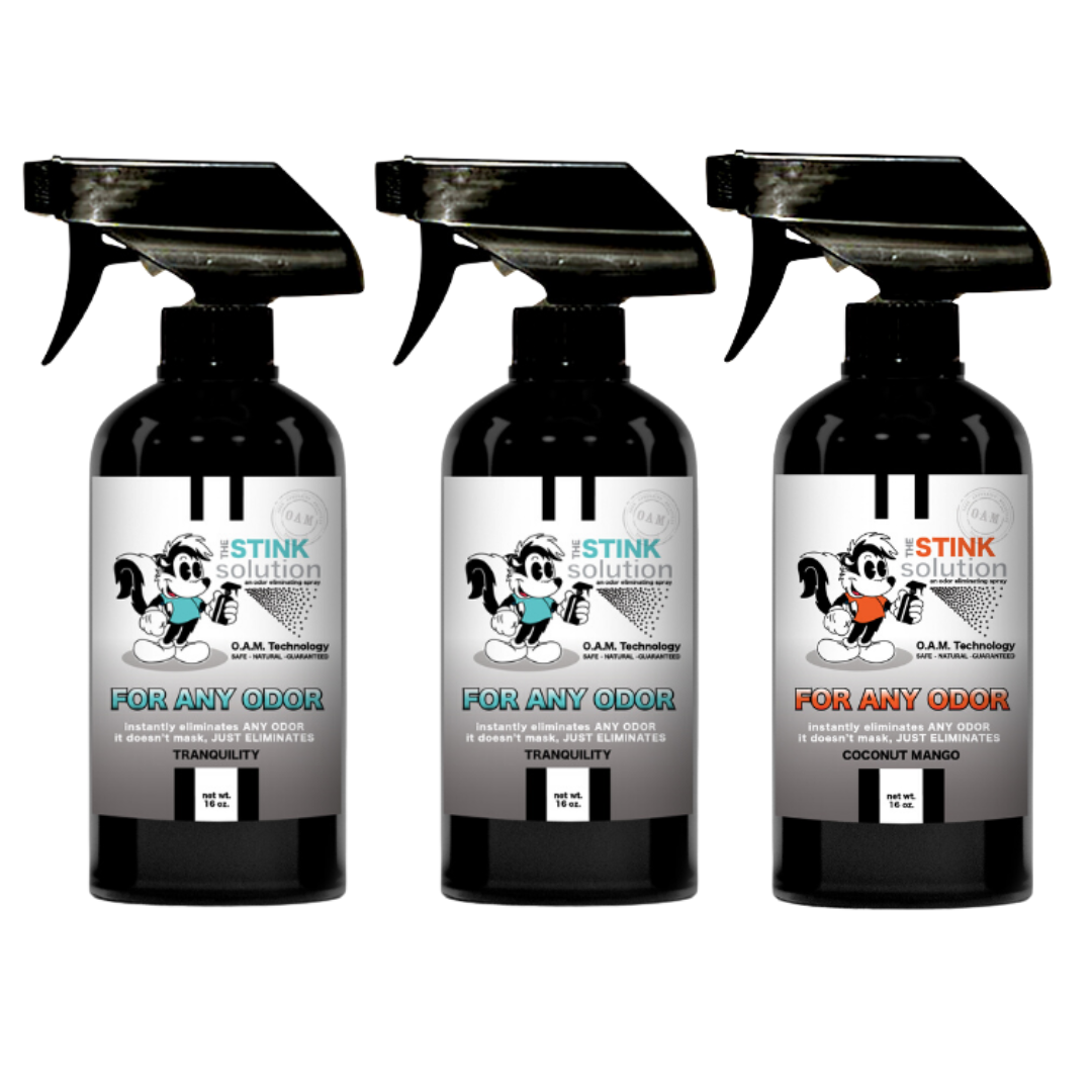 Three Pack - Three For Any Odor Eliminating Sprays of Choice 16 oz