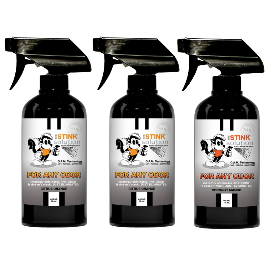 Three Pack - Three For Any Odor Eliminating Sprays of Choice 16 oz