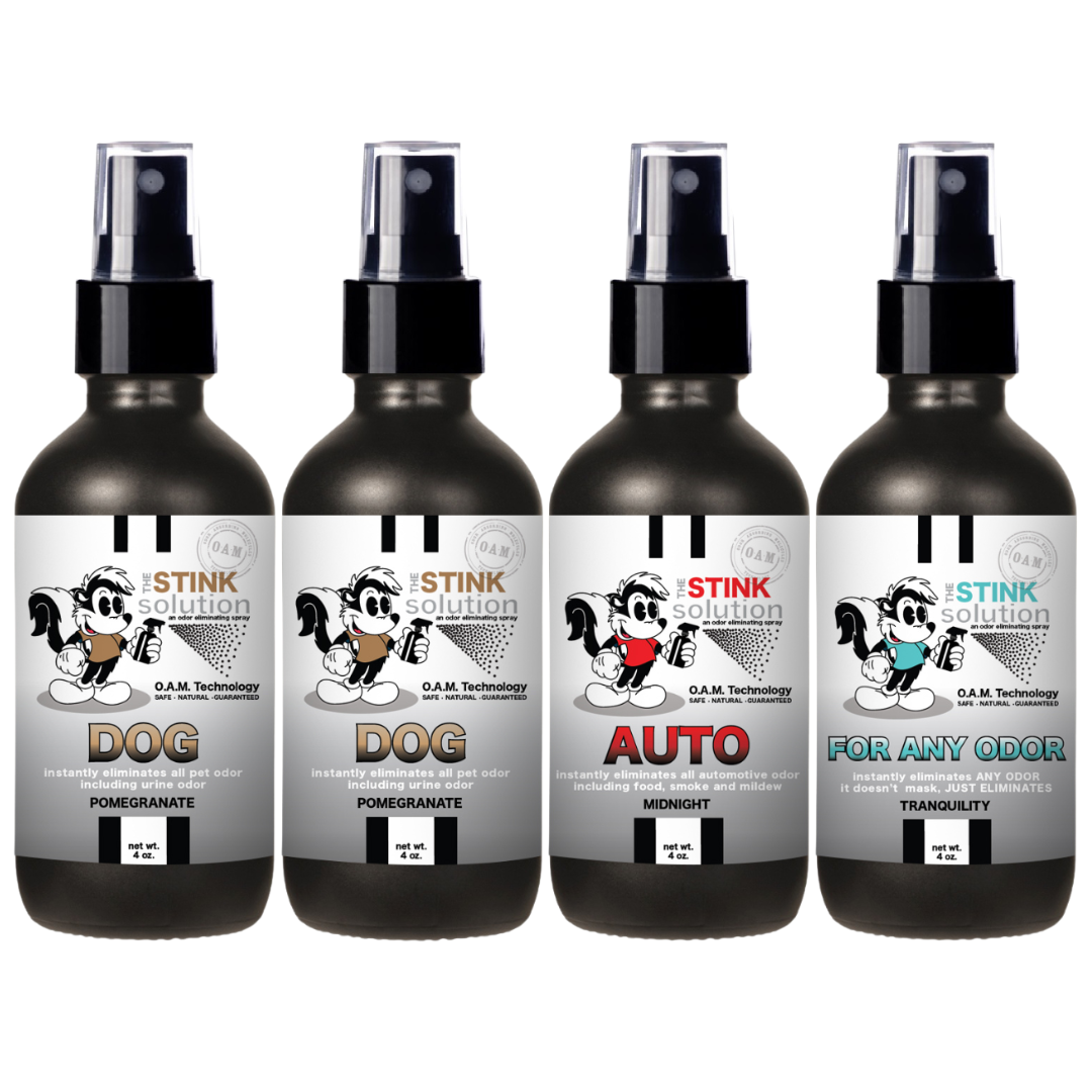 Buy 3 Get 1 FREE - Pet Sampler Set 4 oz Odor Eliminating Sprays