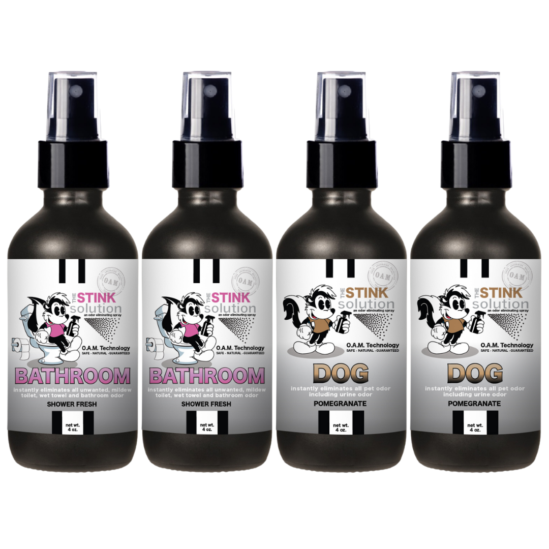 Buy 3 Get 1 FREE - Bathroom Sampler Set 4 oz Odor Eliminating Sprays