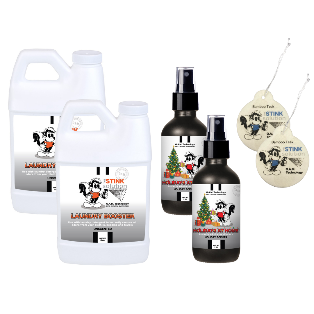 Natural, safe, non-toxic, enzyme-free odor eliminating spray. Multi-purpose use for any odor: smoke, urine, food, sweat, and more. Safe to spray anywhere: homes, cars, furniture, bathroom, carpet, and more.