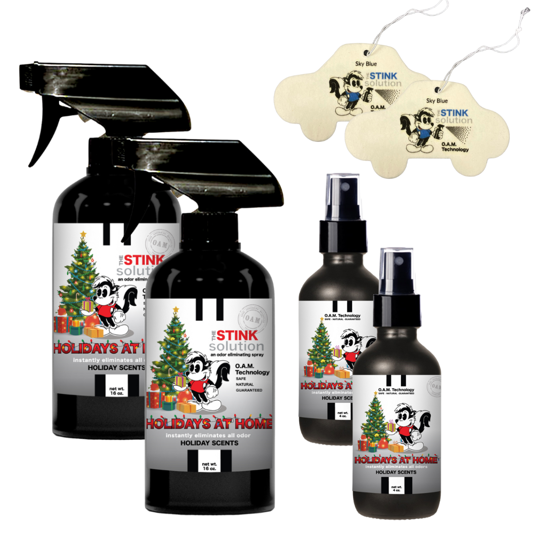 Natural, safe, non-toxic, enzyme-free odor eliminating spray. Multi-purpose use for any odor: smoke, urine, food, sweat, and more. Safe to spray anywhere: homes, cars, furniture, bathroom, carpet, and more.